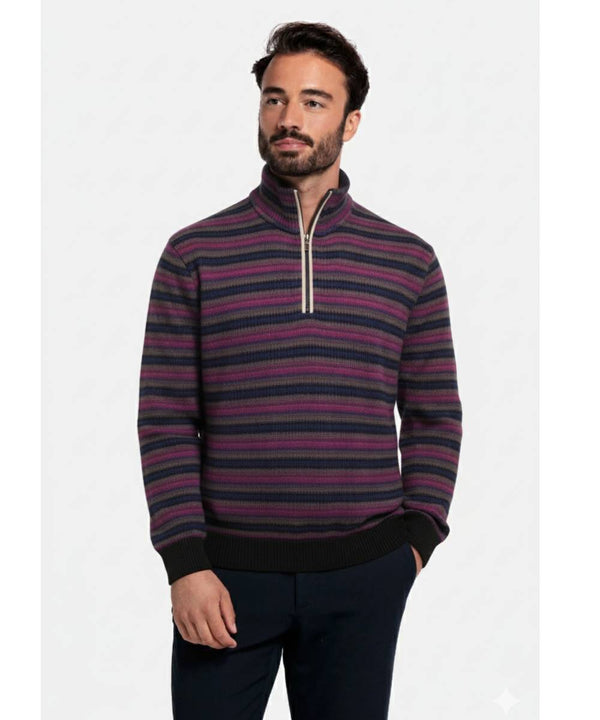 Pull fermeture éclair et Alcantara- made in Italy